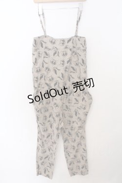 画像2: Candy Stripper / 猫柄サロペット 2 ベージュ O-26-02-19-1040-PU-OP-OW-OS