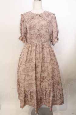 画像1: m petit by misako / トワルドジュイセーラーワンピース L ピンク O-26-02-19-1044-LO-OP-OW-OS