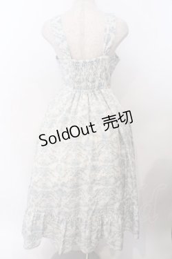 画像2: m petit by misako / MSKトワルドジュイジャンパースカート M ブルーグリーン系 O-26-02-19-1048-LO-SK-OW-ZT0225L