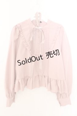 画像1: FLC / 皆方由衣コラボペプラムブラウス M ピンク O-26-02-19-1051-LO-BL-OW-OS