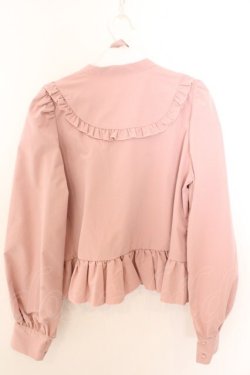 画像2: FLC / 皆方由衣コラボペプラムブラウス M ピンク O-26-02-19-1051-LO-BL-OW-OS