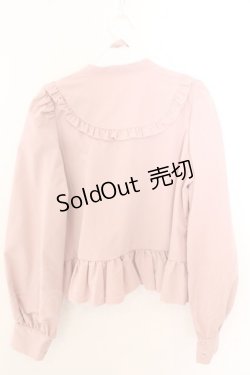 画像2: FLC / 皆方由衣コラボペプラムブラウス M ピンク O-26-02-19-1051-LO-BL-OW-OS