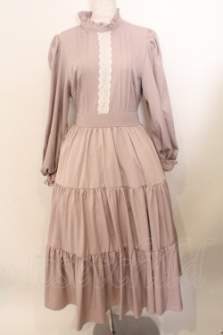 画像1: m petit by misako / AM＊レースティアードワンピース M ピンク O-26-02-19-1054-LO-OP-OW-OS