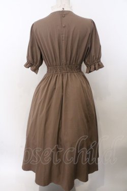 画像2: m petit by misako / ナシジムジキリカエワンピース M ブラウン O-26-02-19-1058-LO-OP-OW-OS