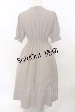 画像2: m petit by misako / ナシジムジキリカエワンピース M ブラウン O-26-02-19-1058-LO-OP-OW-OS