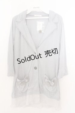 画像1: axes femme / 裾プリーツカットジャケット M グレー O-26-02-19-1009-AX-TO-OW-OS