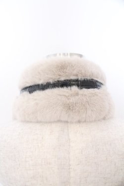 画像3: axes femme / ベルトファーティペット  ベージュ O-26-02-19-1001-AX-ZA-IG-OS