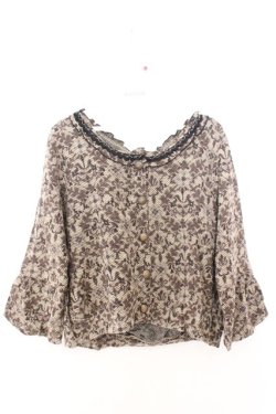 画像1: axes femme / アラベスク風ニットカーディガン M クロ O-26-02-19-1011-AX-TO-OW-OS