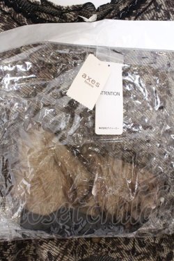 画像2: axes femme / アラベスク風ニットカーディガン M クロ O-26-02-19-1011-AX-TO-OW-OS