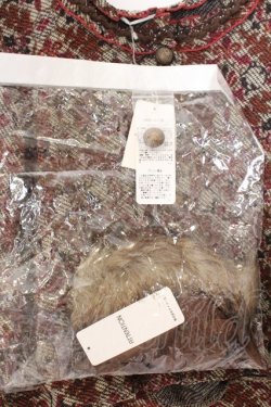 画像2: axes femme / アラベスク風ニットカーディガン M アカ O-26-02-19-1012-AX-TO-OW-OS