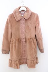 画像1: axes femme / レースMixコート M ピンク O-26-02-19-1013-AX-CO-OW-ZTC002 (1)