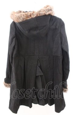 画像3: axes femme / BackフリルAラインコート M クロ O-26-02-19-1014-AX-CO-OW-OS