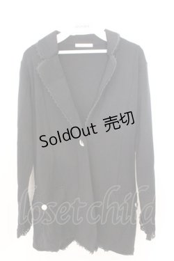 画像1: axes femme / 袖フリルカットジャケット M クロ O-26-02-19-1016-AX-TO-OW-OS