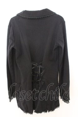 画像2: axes femme / 袖フリルカットジャケット M クロ O-26-02-19-1016-AX-TO-OW-OS