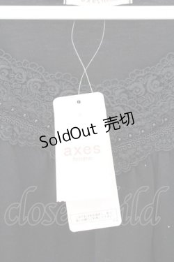 画像2: axes femme / パール使いインナープルオーバー M クロ O-26-02-19-1002-AX-TO-OW-OS