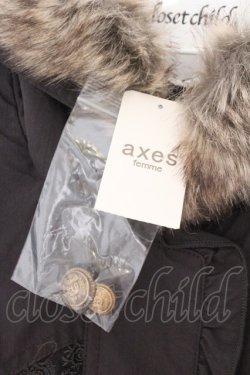 画像2: axes femme / ボアライナー付きモッズコート M チャコール O-26-02-19-1018-AX-CO-OW-OS