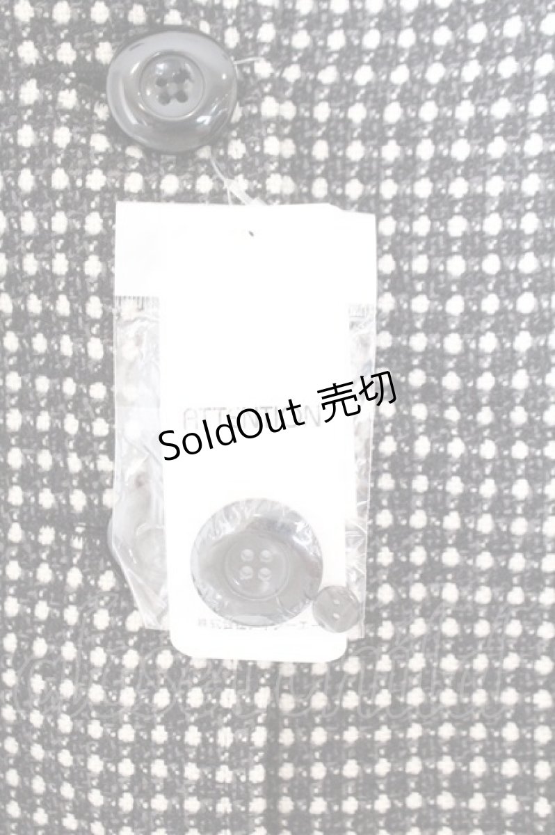 画像2: axes femme / ファー付きドットショートコート M クロ O-26-02-19-1019-AX-JA-OW-ZTC002 (2)