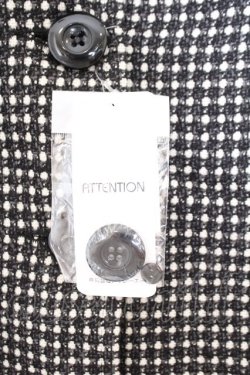 画像2: axes femme / ファー付きドットショートコート M クロ O-26-02-19-1019-AX-JA-OW-OS