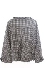 画像3: axes femme / ファー付きドットショートコート M クロ O-26-02-19-1019-AX-JA-OW-ZTC002 (3)