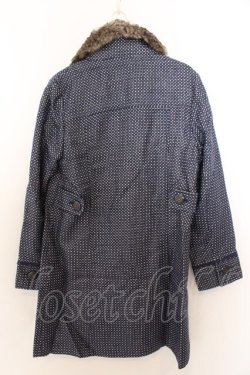 画像3: axes femme / キラキラドットコート M ブルー O-26-02-19-1020-AX-CO-OW-OS