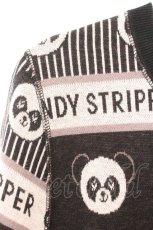 画像2: Candy Stripper / ペペ＆ボーダーワンピース 2 ブラック O-26-02-19-1023-PU-OP-OW-ZT383 (2)