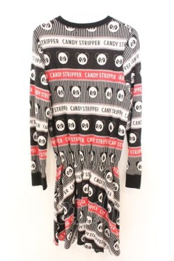 画像3: Candy Stripper / ペペ＆ボーダーワンピース 2 ブラック O-26-02-19-1023-PU-OP-OW-OS