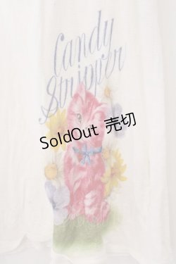画像3: Candy Stripper / ポンポンヨークブラウス風カットソー F ホワイト O-26-02-19-1024-PU-TO-OW-OS