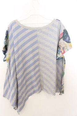 画像2: Candy Stripper / キャットpt変形カットソー 2 グレー O-26-02-19-1025-PU-TO-OW-OS