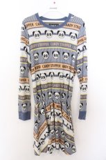 画像1: Candy Stripper / ペペ＆ボーダーワンピース 2 ブルー系 O-26-02-19-1026-PU-OP-OW-ZT383 (1)