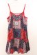 画像1: Candy Stripper / バンダナ柄キャミワンピース 2 レッド系 O-26-02-19-1029-PU-OP-OW-OS (1)