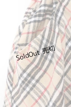 画像2: Candy stripper / リボンチェックスカパン 2 ベージュ O-26-02-19-1031-0-PA-OW-OS
