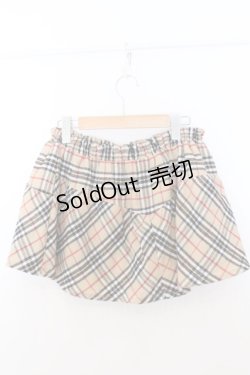 画像3: Candy stripper / リボンチェックスカパン 2 ベージュ O-26-02-19-1031-0-PA-OW-OS