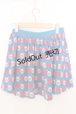 画像3: Candy Stripper / ペペボーダースカート 2 ブルー×レッド O-26-02-19-1033-PU-SK-OW-ZT382