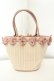 画像2: m petit by misako / AMリボンツキカゴトート  ピンク O-26-02-19-070-0-BG-OW-OS (2)