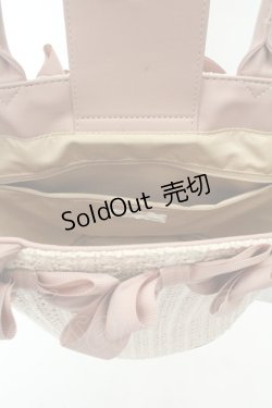 画像3: m petit by misako / AMリボンツキカゴトート  ピンク O-26-02-19-070-0-BG-OW-OS