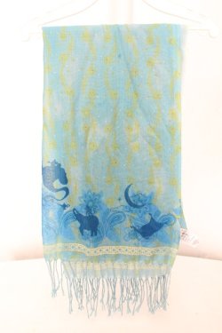 画像1: axes femme POETIQUE / アラジン/ストール  ターコイズグリーン O-26-02-19-071-AX-ZA-OW-OS