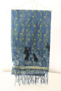 画像1: axes femme POETIQUE / アラジン/ストール  ブルー O-26-02-19-072-AX-ZA-OW-OS