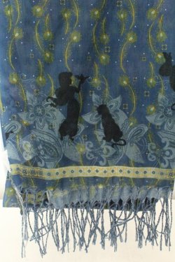 画像2: axes femme POETIQUE / アラジン/ストール  ブルー O-26-02-19-072-AX-ZA-OW-OS