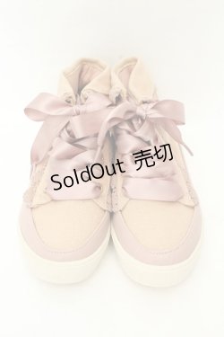 画像1: axes femme / 折り返しレーススニーカー S ピンク O-26-02-19-073-AX-SH-OW-OS