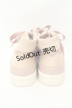 画像3: axes femme / 折り返しレーススニーカー S ピンク O-26-02-19-073-AX-SH-OW-OS