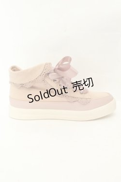 画像4: axes femme / 折り返しレーススニーカー S ピンク O-26-02-19-073-AX-SH-OW-OS