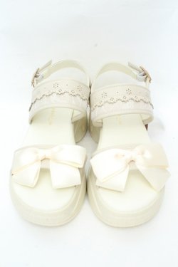 画像1: m petit by misako / AMリボンスニーカーサンダル S キナリ O-26-02-19-074-LO-SH-OW-OS