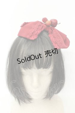 画像2: BABY,THE STARS SHINE BRIGHT / 赤いひとかけらのMarchenグログランリボンカチューシャ  えんじ O-26-02-18-077-BA-AC-OW-OS