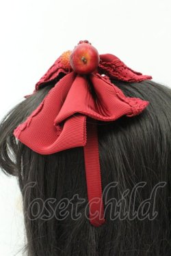 画像3: BABY,THE STARS SHINE BRIGHT / 赤いひとかけらのMarchenグログランリボンカチューシャ  えんじ O-26-02-19-077-BA-AC-OW-OS