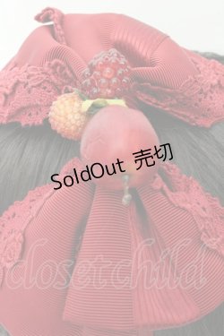 画像4: BABY,THE STARS SHINE BRIGHT / 赤いひとかけらのMarchenグログランリボンカチューシャ  えんじ O-26-02-18-077-BA-AC-OW-OS