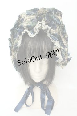 画像2: metamorphose / ゴブランブーケハーフボンネット  ブルー O-26-02-19-078-ME-AC-OW-OS