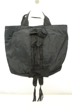 画像1: KANEKO ISAO / グログランリボントートバッグ  クロ O-26-02-19-008-EL-BG-IG-OS