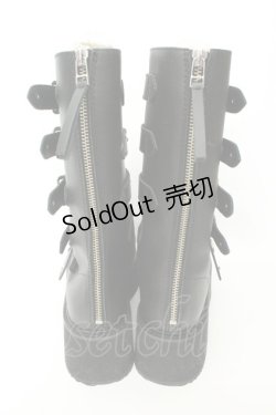 画像5: HYSTERIC GLAMOUR / プラットフォームバックルブーツ 25cm ブラック O-26-02-19-084-PU-SH-IG-OS