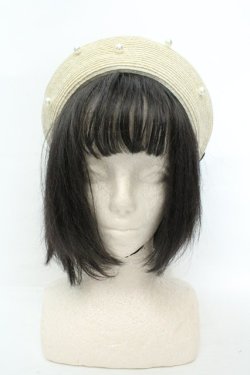 画像3: axes femme kawaii / リボンサマーベレー  ナチュラル×クロ O-26-02-19-085-AX-AC-IG-ZT0220C