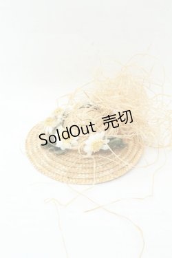 画像1: PINK HOUSE / 麦わらハットコサージュ  ナチュラル O-26-02-18-086-LO-ZA-IG-ZT0220C